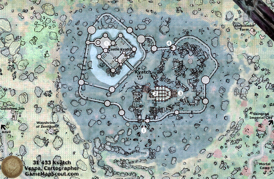 Map of Kvatch
