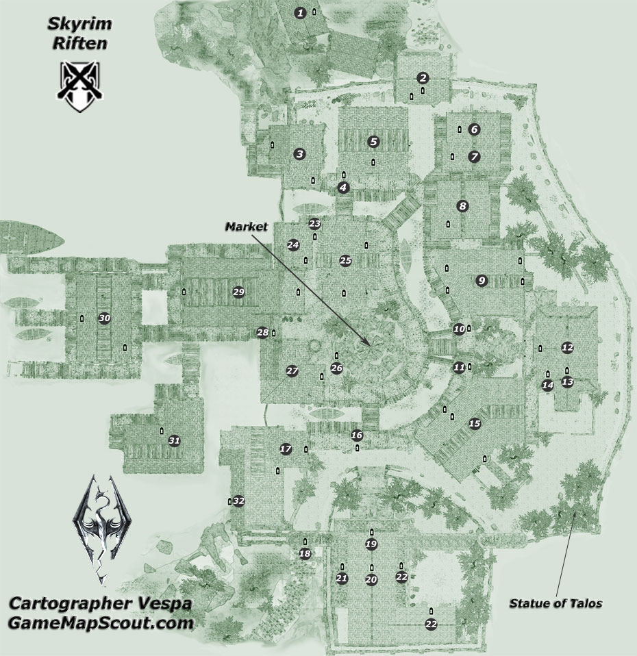 Map of Riften