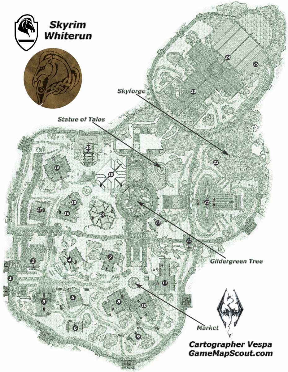 Map of Whiterun