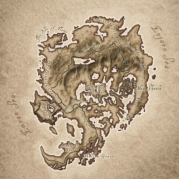 Map of Shivering Isles